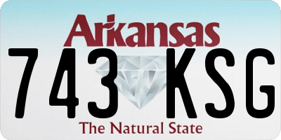 AR license plate 743KSG