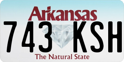 AR license plate 743KSH