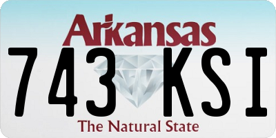 AR license plate 743KSI