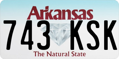 AR license plate 743KSK