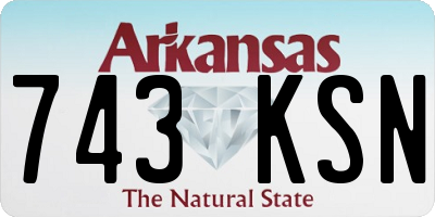 AR license plate 743KSN