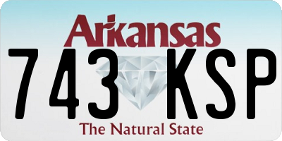 AR license plate 743KSP