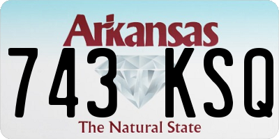 AR license plate 743KSQ