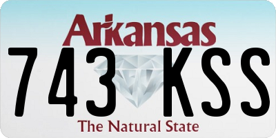 AR license plate 743KSS