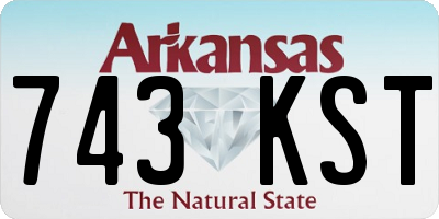 AR license plate 743KST