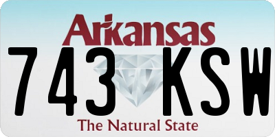 AR license plate 743KSW