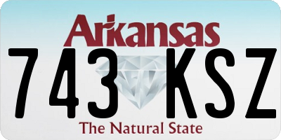 AR license plate 743KSZ