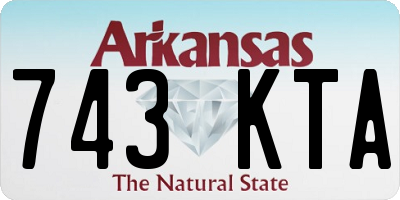AR license plate 743KTA