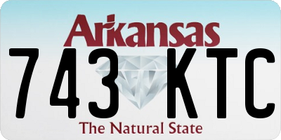 AR license plate 743KTC