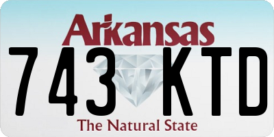 AR license plate 743KTD
