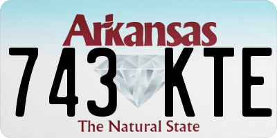 AR license plate 743KTE