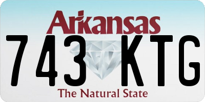 AR license plate 743KTG