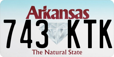 AR license plate 743KTK