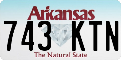 AR license plate 743KTN