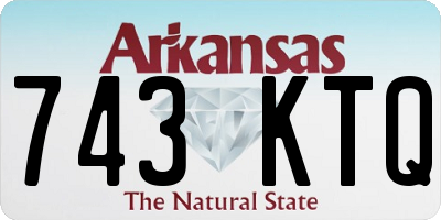 AR license plate 743KTQ
