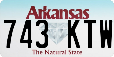 AR license plate 743KTW