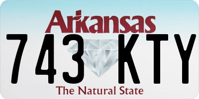 AR license plate 743KTY