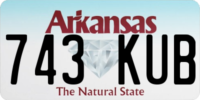 AR license plate 743KUB