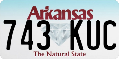 AR license plate 743KUC