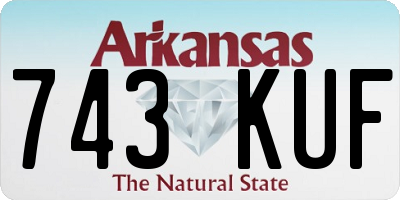 AR license plate 743KUF