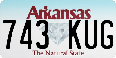 AR license plate 743KUG