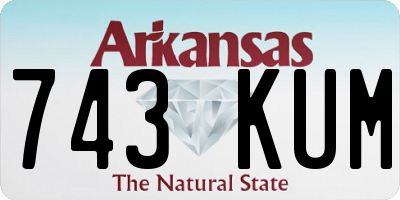 AR license plate 743KUM