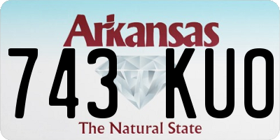 AR license plate 743KUO