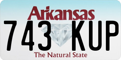 AR license plate 743KUP