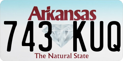 AR license plate 743KUQ