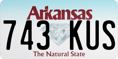 AR license plate 743KUS