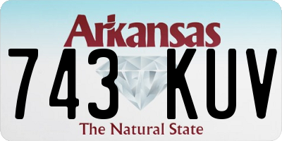 AR license plate 743KUV