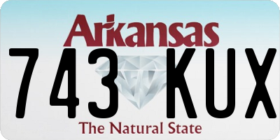 AR license plate 743KUX