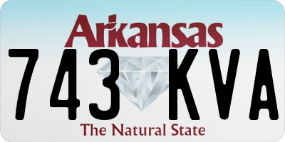 AR license plate 743KVA