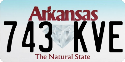 AR license plate 743KVE