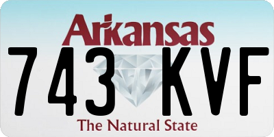 AR license plate 743KVF