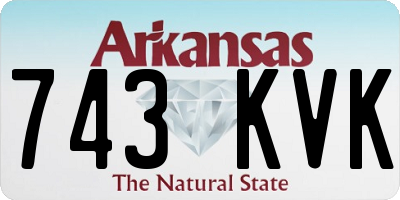 AR license plate 743KVK