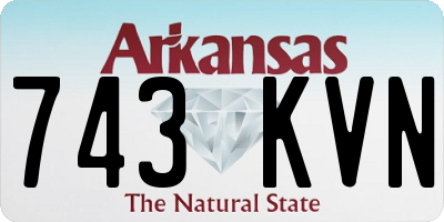 AR license plate 743KVN