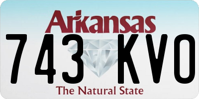 AR license plate 743KVO