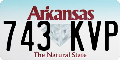 AR license plate 743KVP
