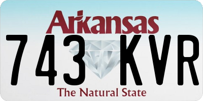 AR license plate 743KVR