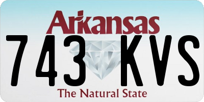 AR license plate 743KVS