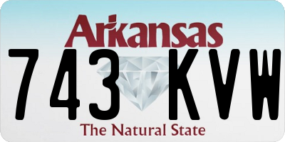 AR license plate 743KVW