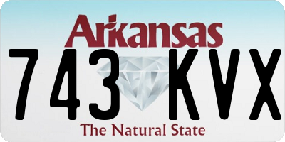 AR license plate 743KVX