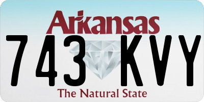 AR license plate 743KVY