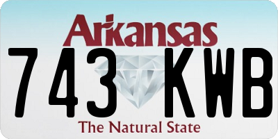 AR license plate 743KWB