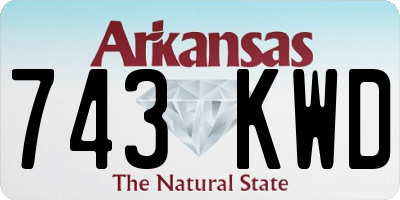 AR license plate 743KWD