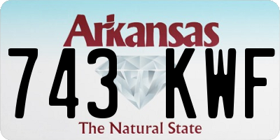 AR license plate 743KWF