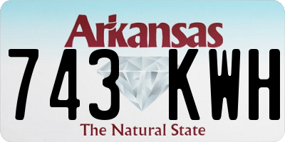 AR license plate 743KWH