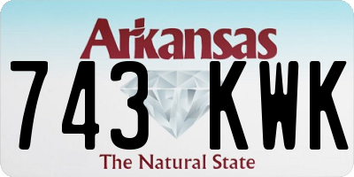 AR license plate 743KWK