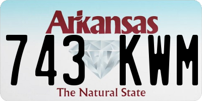AR license plate 743KWM